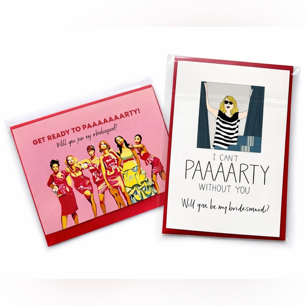 2 Bridesmaid Proposal Cards